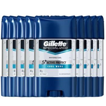 Imagem de Kit Desodorante Gillette Clear Gel Cool Wave 82g - 9 Unidades