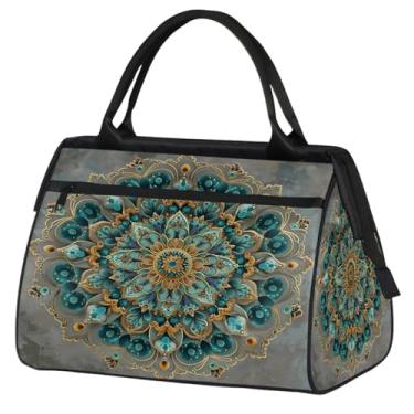 Imagem de Sacola pequena para o fim de semana para mulheres, homens, abelha, fofa, amarela, dobrável, bolsa esportiva de viagem, Cor: 10, 15.2*8.3*11.6 inch, Moderno