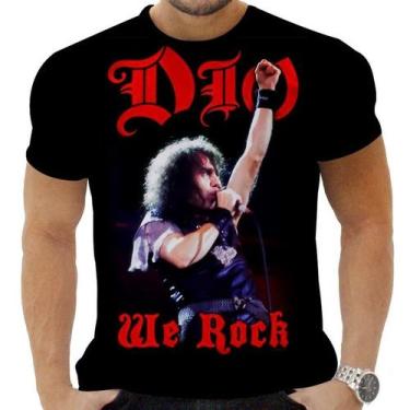 Imagem de Camiseta Camisa Personalizada Rock Clássico Metal Dio 7 - Obsidiana Co