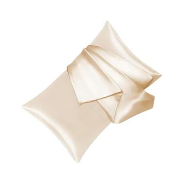 Imagem de Capa De Almofada Em Cetim | Seda de Amoreira para Sono de Beleza Suave,Capa De Almofada Para Saúde Da Pele Feminina | Para Mulheres Meninas Mãe Esposa Aniversário Natal Das Mães Casa Nova