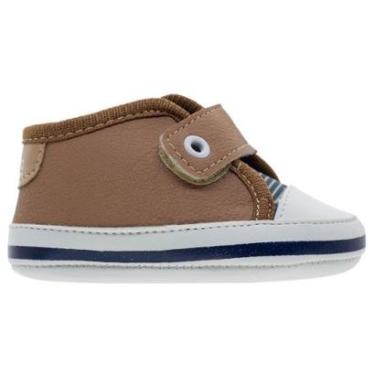 Imagem de Tênis Infantil Bebê Menino Pimpolho 0110306C Marrom-Masculino
