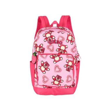 Imagem de Mochila Lotso Costas Juvenil Meninas Toy Story Escolar Teen, Rosa