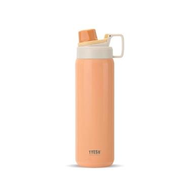 Imagem de TYESO - Garrafa Térmica de Aço Inoxidável com Alça, Copo Térmico de 900ml, Garrafa de Água Térmica adequado para Esportes, Viagens, Trabalho, Escola e Uso Diário.(Laranja)