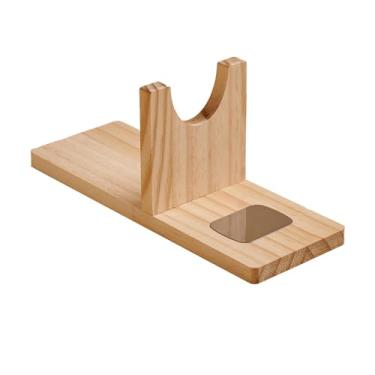 Imagem de Colaxi Suporte para ferramentas de cola quente, portátil, em madeira, para armazenamento e organização, ideal para artesanato e escola, M