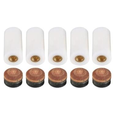 Imagem de Pacote com 5 pontas de plástico de substituição para tacos de sinuca e sinuca - acessórios de virolas duráveis de 10/11/12/13 mm (10 mm)