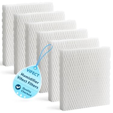 Imagem de Vifect Pacote com 6 filtros de absorção de umidificador HFT600 T compatível com umidificador Honeywell Tower HEV615 HEV620, compare com a peça HFT600T HFT600PDQ