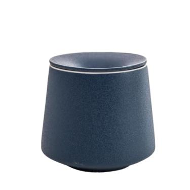 Imagem de Cinzeiro Solid Color, Lidded Minimalist Home Ashtray Windproof Suitable for Chinese Office Use(Blue)