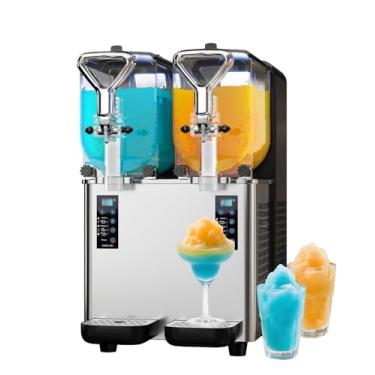 Imagem de GSEICE - Máquina de purga de tanque duplo de 6 litros, uso comercial e doméstico, margaridas sem gelo de 500 W de alta potência para festa, bar/restaurante, máquina de purga