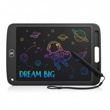 Imagem de Tablet de Escrita e Desenho Infantil Cores, Tamanhos e Formatos Especiais – Educativos e Divertidos (Preto, 8.5 polegadas)