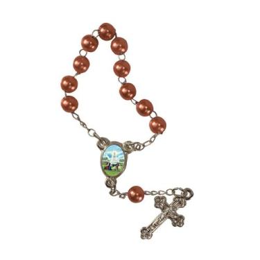 Imagem de 50 Unidades Mini Terço com Foto de Nossa Senhora de Fátima - SJO Artig