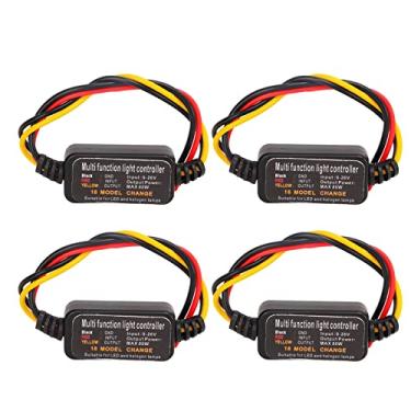 Imagem de Brrnoo 4pcs Controlador Estroboscópico de Flash LED, 80W Universal DC9-26V 16 Modos Estroboscópicos Luz de Freio Pisca Módulo de Luz de Freio, Módulo de de