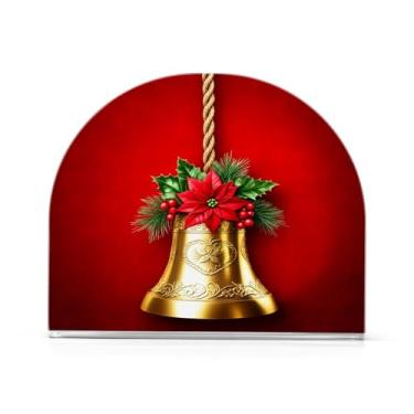 Imagem de Qilmy Sinos de Natal Suporte de guardanapo acrílico, porta-guardanapos para mesas cozinha restaurante decoração de casa, suporte decorativo moderno para papel de jantar guardanapos de coquetel 120