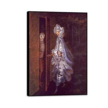 Imagem de Remedios Varo Canvas The Gathering Posters Wall Art Surrealism Home Decor Remedios Varo impressões artísticas pinturas sala de estar quarto presente decoração de parede 100 x 70 cm (99.1x71.1 cm
