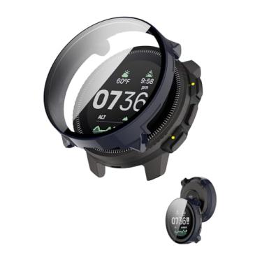 Imagem de NOUKAJU Capa para SUUNTO Vertical 2, capa protetora para relógio inteligente, película de vidro temperado 9H integrada, PC rígido, fácil de instalar, protetor de tela para relógio esportivo SUUNTO