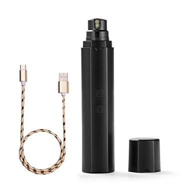 Imagem de Amolador de Unhas Portátil Elétrico para Pets 2- Amolagem Baixo Ruído com Luz LED Cortador Recarregável Cães e Gatos