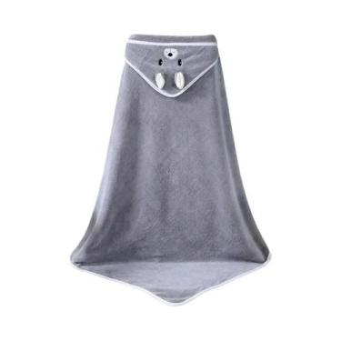 Imagem de Toalha De Banho Com Capuz De Animais Em Desenho Para Bebês Meninos E M