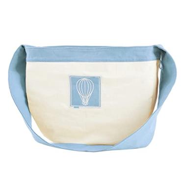 Imagem de Mochila de ombro em lona para gatos e cachorros filhotes com cinto respirável leve lavável mãos - Clipe confortável caminhadas aventuras animais estimação