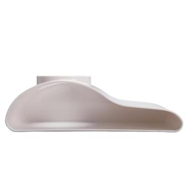 Imagem de Eujgoov Decoração de Tanque de Peixes de Caverna de Túnel Subterrâneo de Aquário, Esconderijo de Camarão de Plástico para Visualização de Camarão de Peixe Sob Cascalho, Caverna de Canto de (Branco)