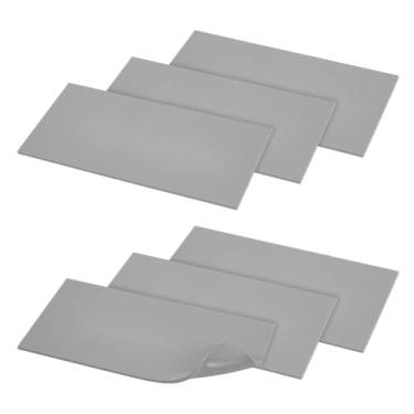 Imagem de NBEADS 6 peças de silicone tapete de prensa térmica, 7,9 x 3,9 x 0,1 polegadas capa de silicone prensa térmica almofada de espuma acessórios dupla face uso para vinil HTV isolamento transferência