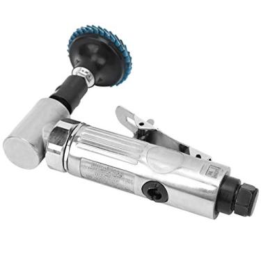 Imagem de AUNMAS Moedor Pneumático de Polidor Pneumático de 90 ângulos Com Kit de Disco de Esmeril Máquina de Gravação de Alta Velocidade para Metal, Madeira, Borracha, Moedor Compacto Movido a Ar (aço inoxidável)