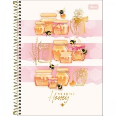 Imagem de Caderno De 01 Materia Capa Dura Honey Bee 80fls Sortidas - Tilibra