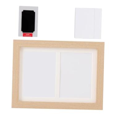 Imagem de Bothyi Kit para Impressão de Mãos e Pés de Bebê, Lembrança de Recém-Nascido, Decoração para Casa, Moldura para Fotos, Almofada de Tinta para Natal, Chá de, Cor de Madeira