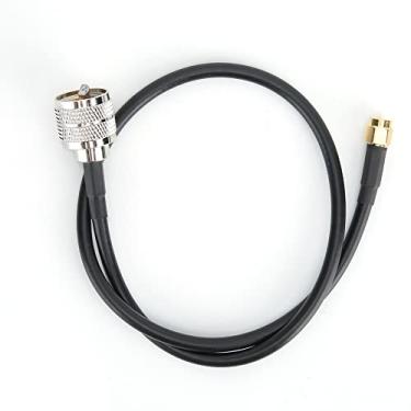 Imagem de Jectse Cabo Adaptador Macho SMA Macho para UHF PL259, Cabo Coaxial de Blindagem Dupla Com Revestimento de Níquel de Latão Moído, Com Bainha Externa Flexível de PVC UV FR, para
