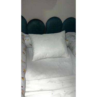 Imagem de Genérico Travesseiro Bebê Siliconado, Kit 10 Peças, 30x40cm, Hipercal 200 Fios, Hipoalergênico, Antialérgico, 100% Poliéster, para Berço e Carrinho