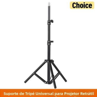 Imagem de Suporte De Tripé Universal Para Projetor Com Altura Ajustável Em Liga 