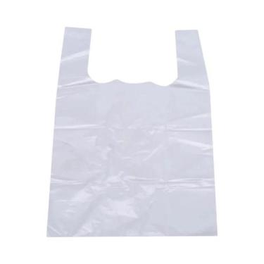 Imagem de 100pcs sacos transparentes saco de compras sacos de supermercado de pl