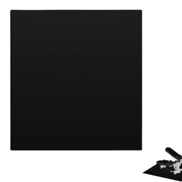 Imagem de Tapete de silicone antiderrapante para elipse sob a mesa, 60 x 55 cm, máquina de exercitador de perna de elipse, tapete de treino antiderrapante para elípticos embaixo da mesa, protetor de piso rígido