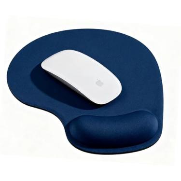 Imagem de Mouse pad ergonômico com descanso de pulso em gel, mouse confortável com superfície de suporte de pulso lisa e base de poliuretano antiderrapante para alívio da dor, computador, laptop, escritório e