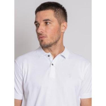 Imagem de Camisa Polo Aleatory Piquet Stretch Branca-Masculino
