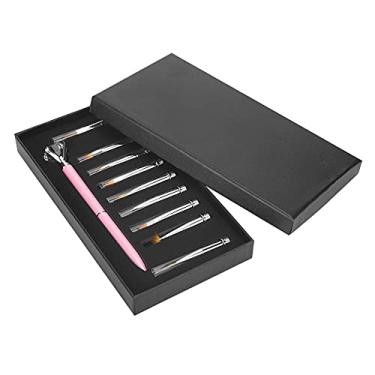 Imagem de Yinhing Caneta de Gel Caneta Artística para Unhas Multi Funcional Destacável Pincel Pontilhado para Padrão de Flor Desenho Pintura Escultura Rosa Ouro Claro Rosa Ouro Prata Roxo ()