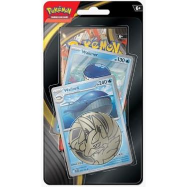 Imagem de Pokemon Trading Card Game Mega Evolution Booster Pack, 2 Promo Cards and Coin (Wailmer and Wailord)