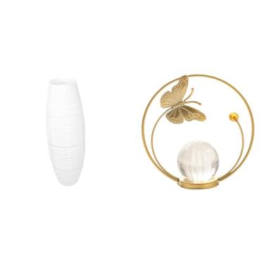 Imagem de Whtkoph Abajur de Chão Simples com Cúpula de Metal, Estatueta Decorativa para Mesa, Ideal para de Entrada, Lareira, Quarto, Sala de Estar, Escritório E O