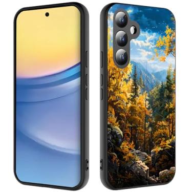 Imagem de VSHSEEOM Capa para Galaxy S25 FE, capa ultrafina de silicone líquido com proteção contra impactos, macia e resistente a arranhões, adequada para Samsung Galaxy S25 FE de 6,7 polegadas, floresta