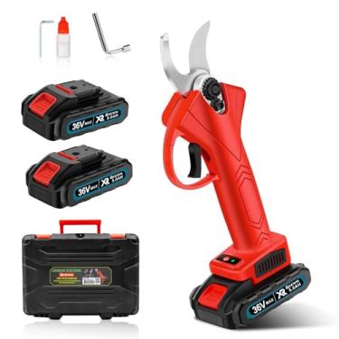 Imagem de Tesoura de Podar Elétrica a Bateria 36V com Lâmina de Aço Liga, Corte até 25mm, Motor sem Escovas, Bateria Recarregável 5.0Ah, Ideal para Jardim, Arbustos e Plantas