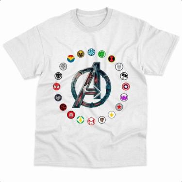 Imagem de Camiseta Marvel Herói Vingadores Homem Aranha Homem de Ferro Thor 100%