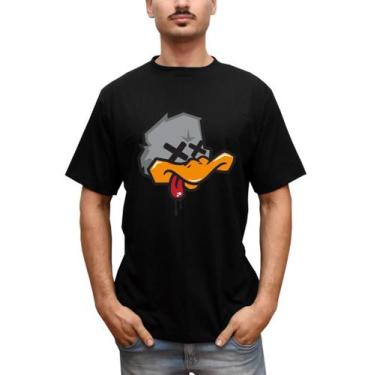Imagem de Camiseta Masculina Pato Louco Game Over Tumblr, Preto, G, Homem