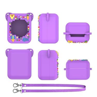 Imagem de Generic Capa de silicone para Bitzee, suporte protetor de silicone com cordão, capa protetora (roxa), 689598569CX