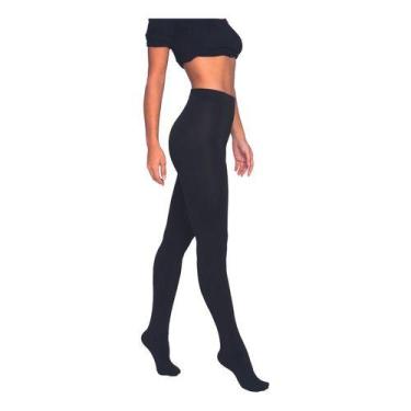 Imagem de Meia-calça Adulto Fio 150 Forro De Algodão Loba Lupo, Preto, P