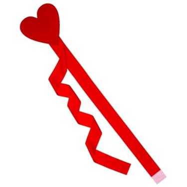 Imagem de oshhni Fita decorativa em formato de coração para o Dia dos Namorados, ideal para artesanato, guirlandas, casamentos e decoração romântica de móveis. 104 cm, Vermelho