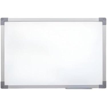 Imagem de Quadro branco de 120x90 cm, quadro branco escolar liso