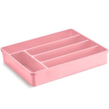 Imagem de Separador Porta Talheres com 5 Divisórias Organizador de Gaveta Multiu
