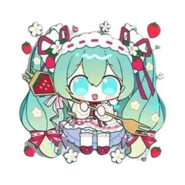 Imagem de Broche De Anime Hatsune Miku, Distintivo De Cantora Virtual Para Roupa