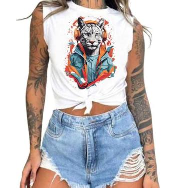 Imagem de Cropped T-Shirts Feminino Estampado Várias Estampas 44 - megan basic, 