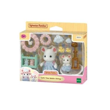 Imagem de Sylvanian Families Hora do Banho dos Irmãos Ensaboados 5805