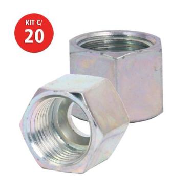 Imagem de Kit 20 Porca Sextavada Din Serie Pesada M22-1.5xT14 Belenus