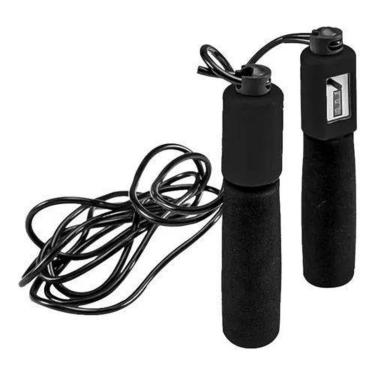 Imagem de Corda De Pular Poker Com Contador De Voltas 270X0,5Cm - Preto-Unissex
